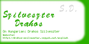 szilveszter drahos business card